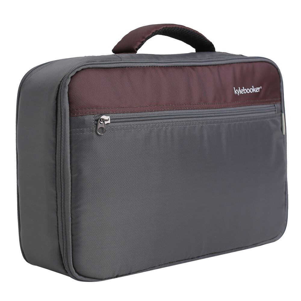 Fishing Reel Storage Case with Adjustable Compartments and Mesh Pockets