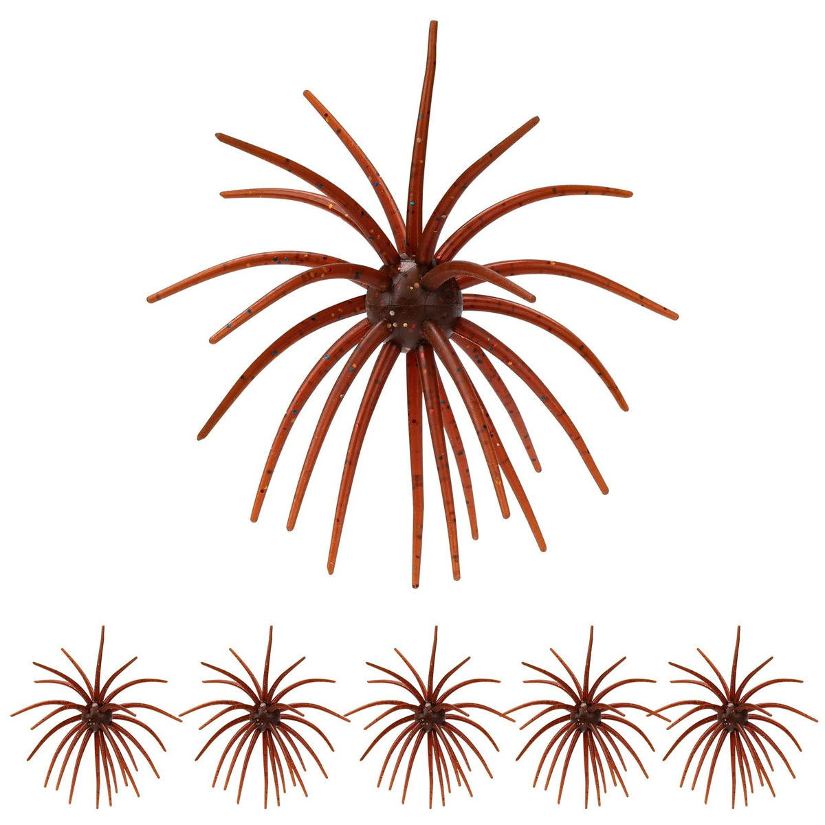 Sea Urchin Soft Plastic Fishing Lures Set for Saltwater and Freshwater