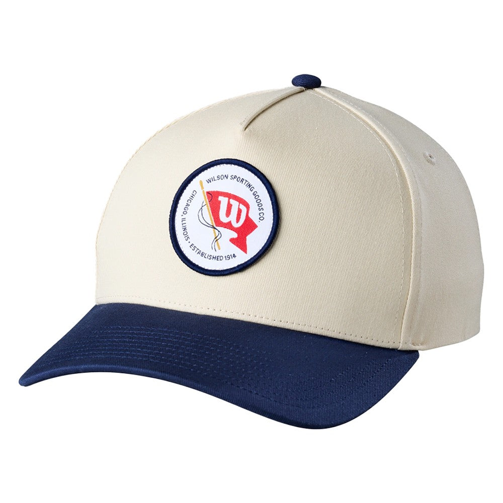 Golf Snapback Hat - Vintage Patch Cap for Men & Women - Khaki Navy