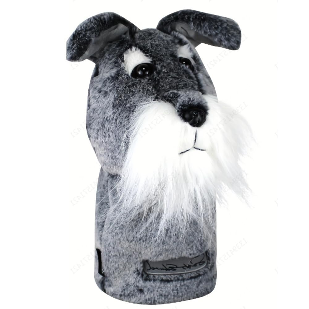 Golf Club Headcover - Cute Schnauzer Animal Design for Driver