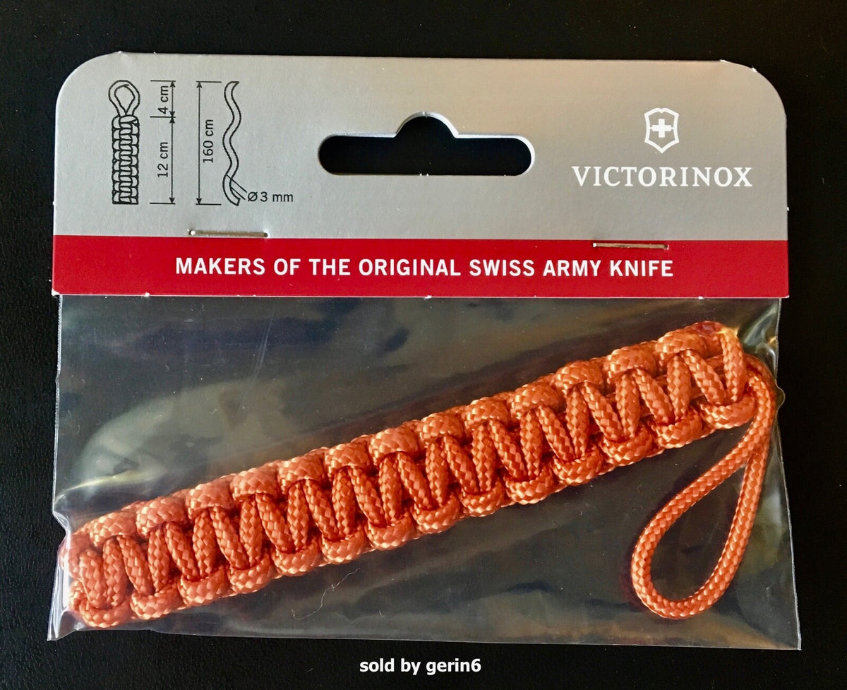 Swiss Army Paracord Pendant Knife Lanyard - Orange, Victorinox, New