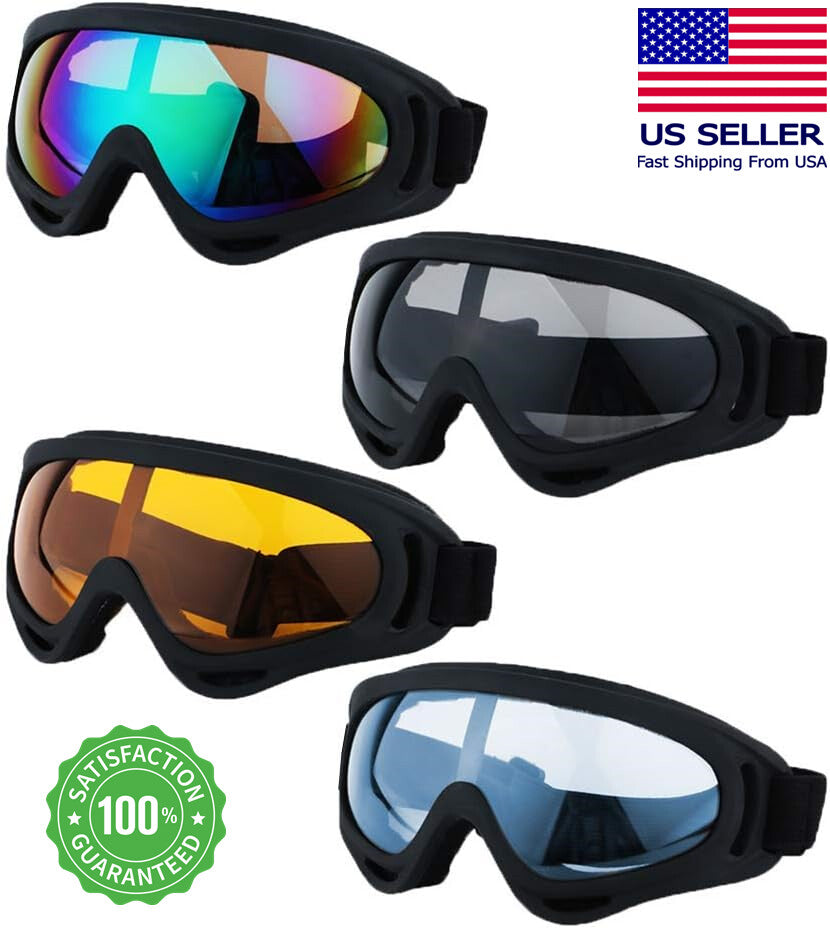 Sports Ski Goggles Snowboard Goggles Anti-Glare UV400 Protective Lens