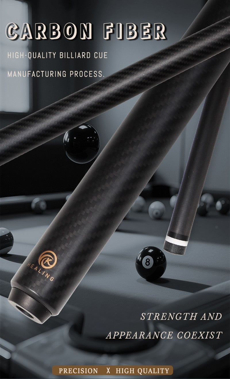 Carbon Fiber 58-Inch 12.9mm Tip Break-Jjump Cue 20oz Billiards Sticks
