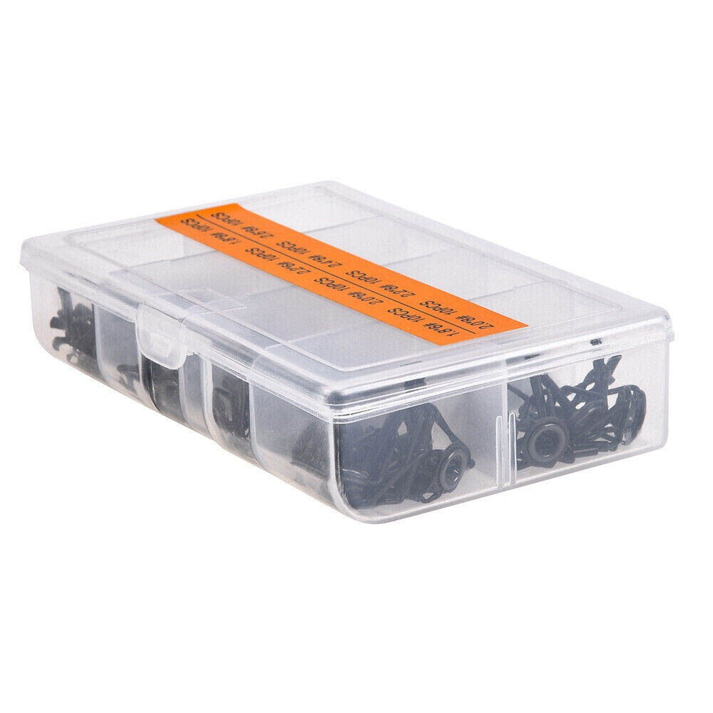 Ceramic Fishing Rod Guide Tips Set - 80Pcs Line Repair Kit for Fishing Rods
