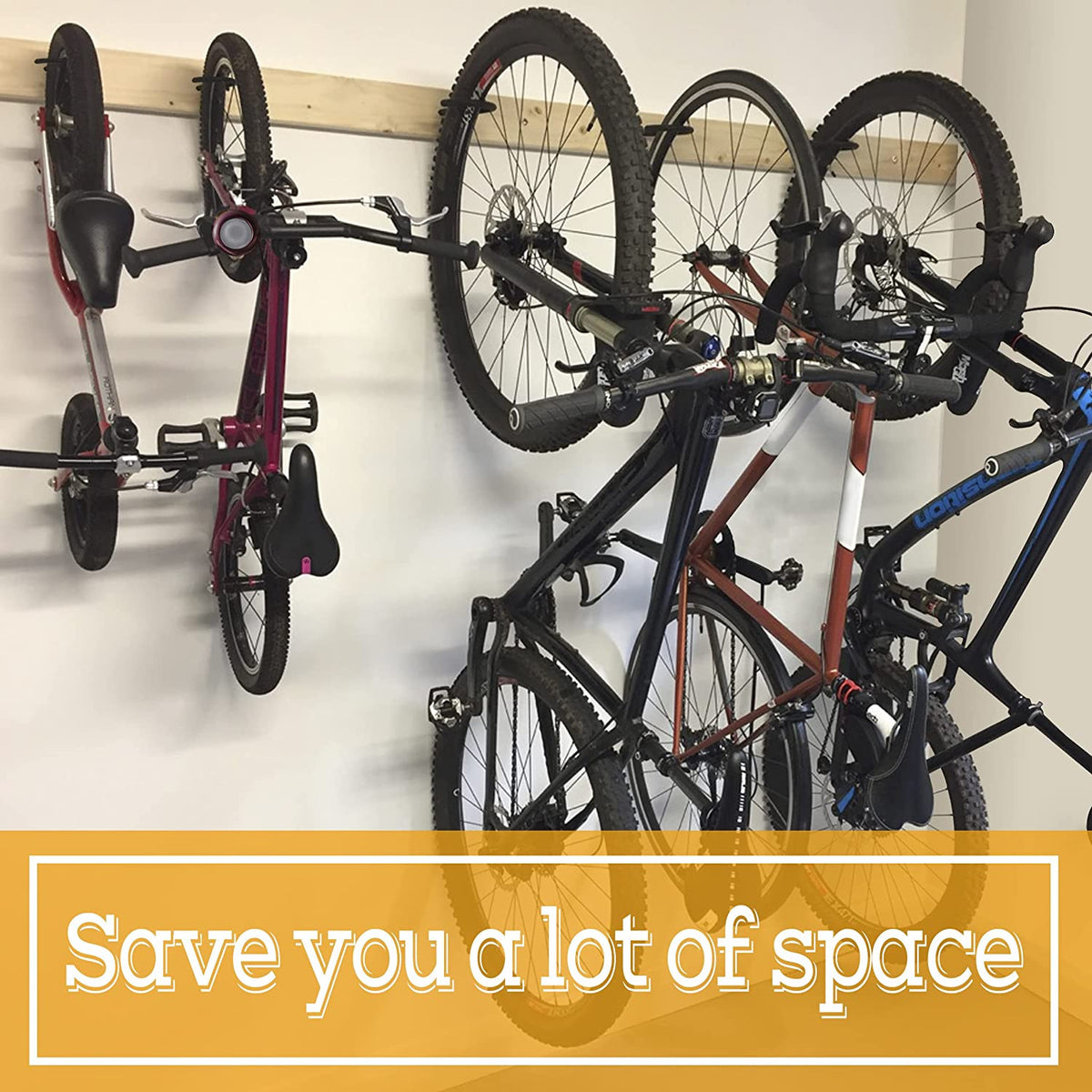 Heavy Duty Wall Mount Bicycle Hooks - Garage & Ceiling Bike Storage