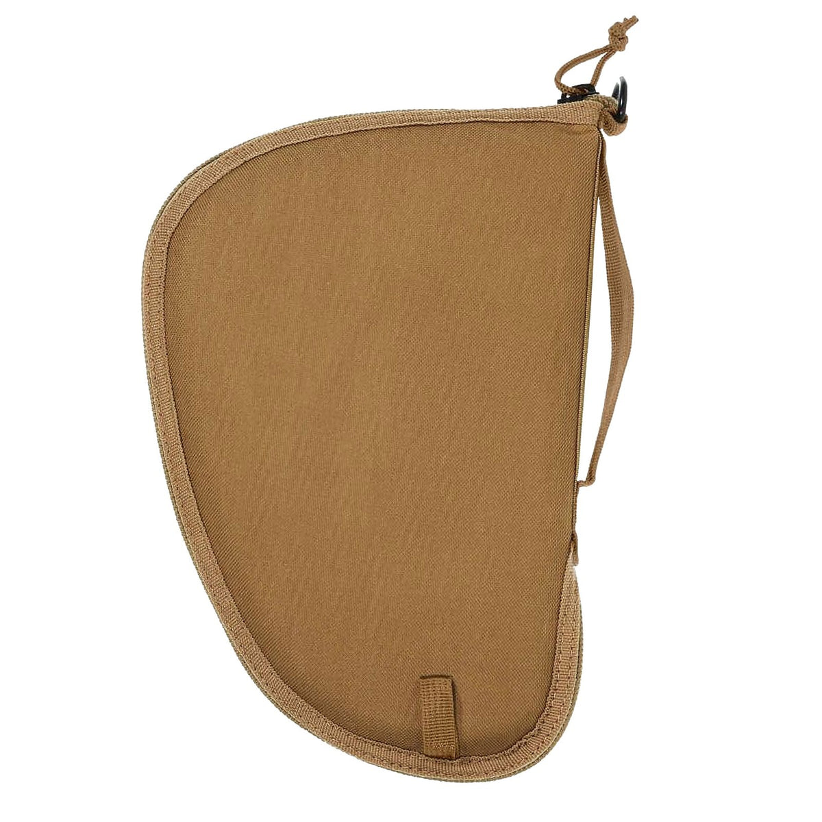 11.5-Inch Lockable Pistol Case with Zipper Closure - Coyote Brown