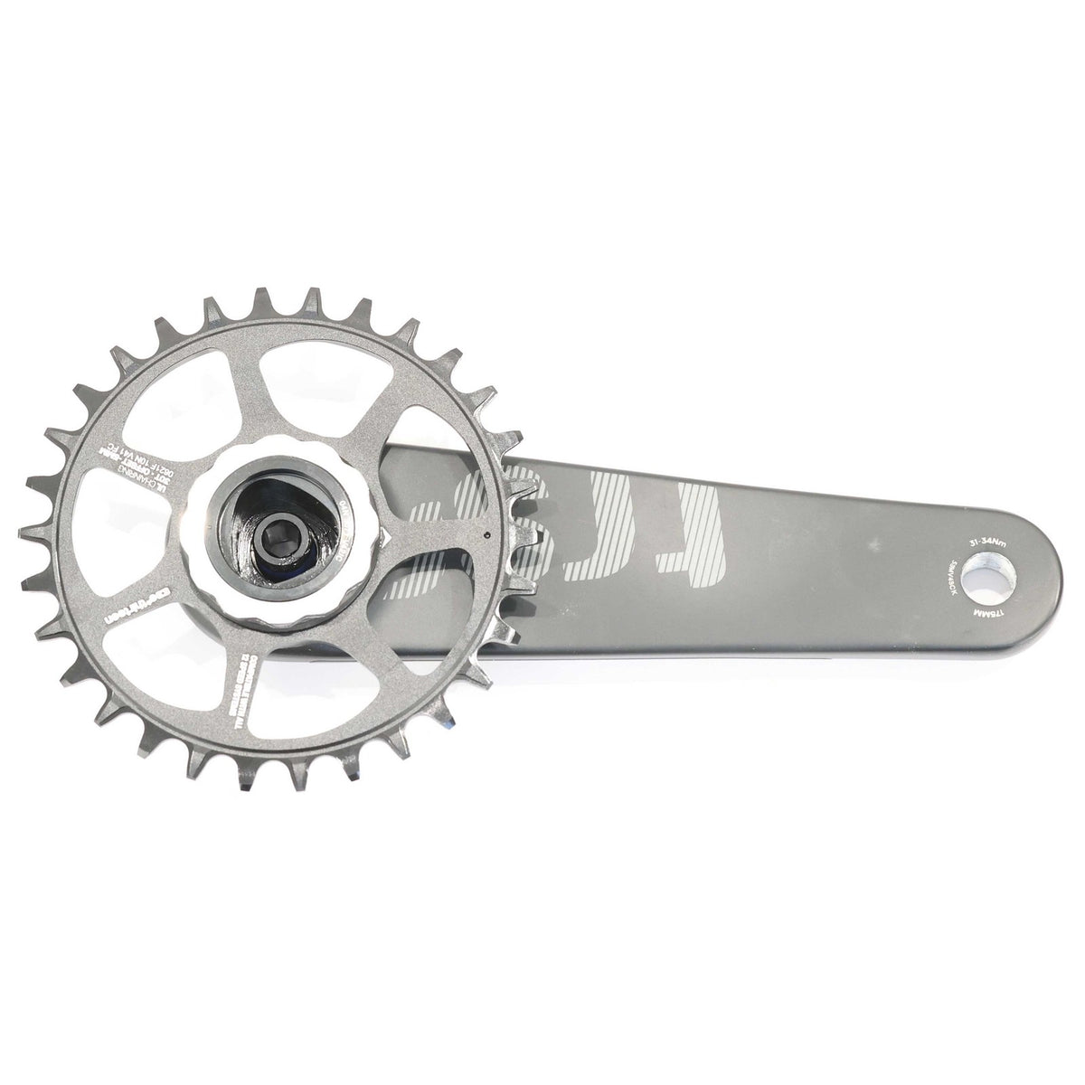 e*thirteen TRS Race Carbon MTB Crankset 175mm 30T Boost Gen 4 Black