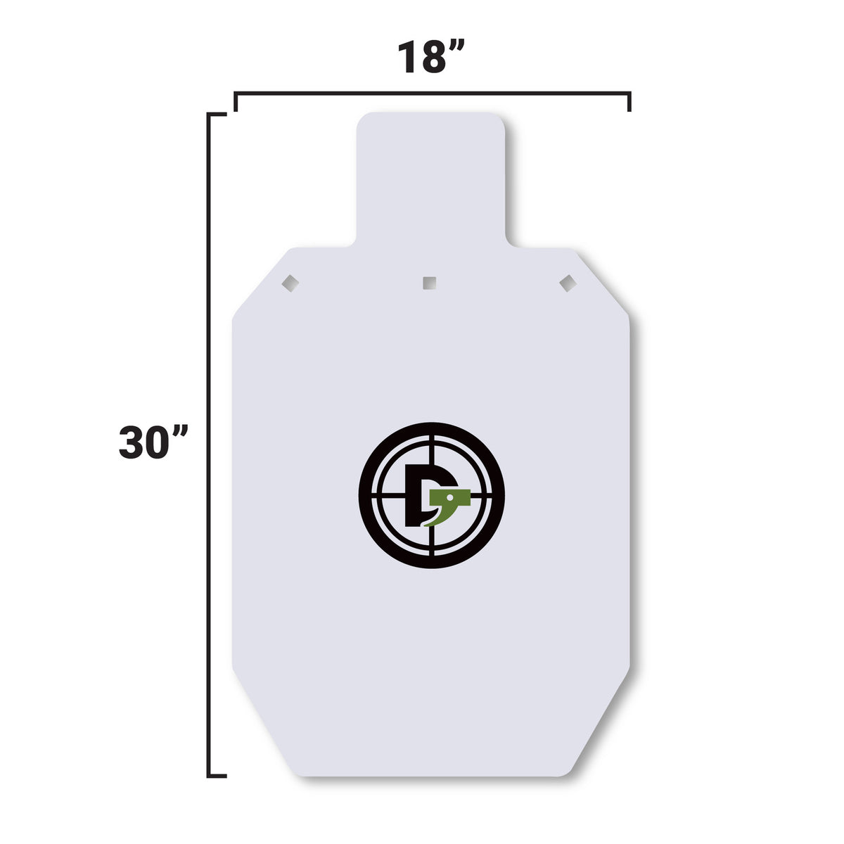 AR500 Steel Shooting Target Silhouette 3/8 Inch Thick - Multiple Sizes
