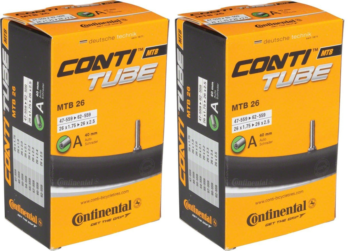 Bicycle Inner Tubes 26 Inch | Multiple Sizes, Schrader Valve, Seamless Construction