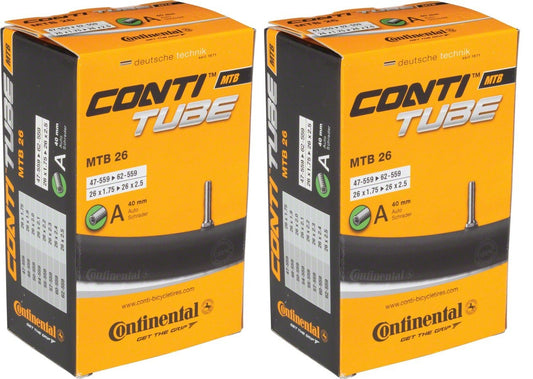Bicycle Inner Tubes 26 Inch | Multiple Sizes, Schrader Valve, Seamless Construction