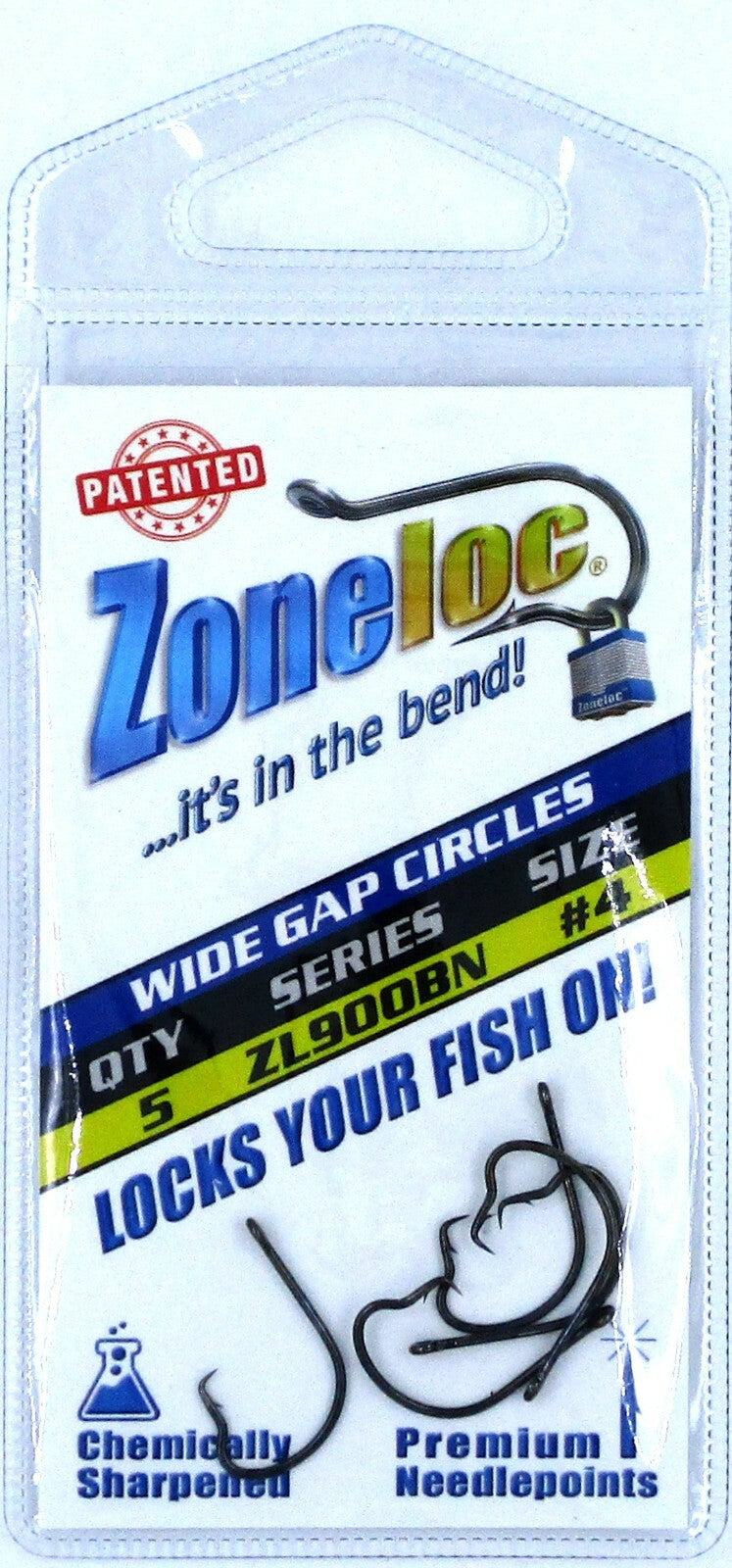Pack of 10 Wide Gap Circle Fish Hooks Size #4 Salt & Freshwater Tackle