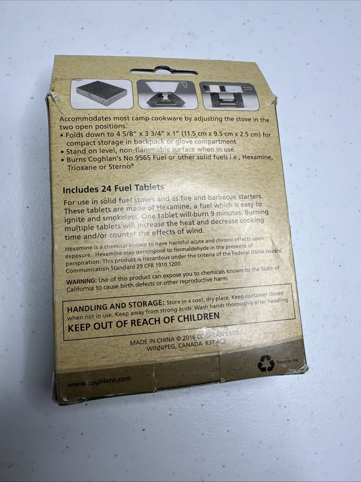 Coghlan's Emergency Camping Stove - Lightweight Portable Outdoor Cooking