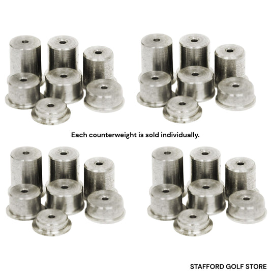 Golf Club Counterweights for Steel & Graphite Shafts - Adjustable 8g-40g