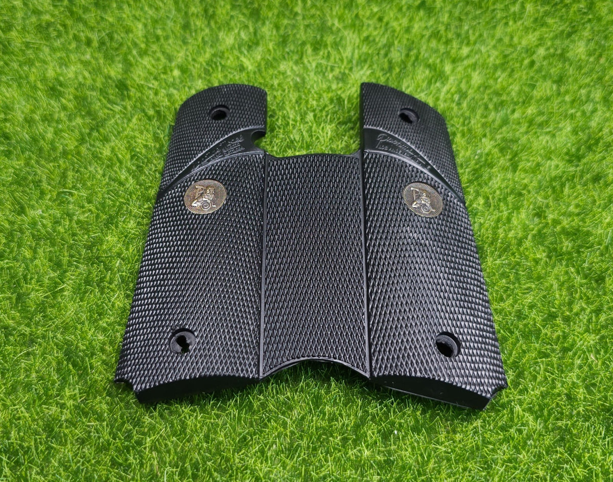 1911 Full Size Rubber Pistol Grip - No Backstrap, Black, Recoil Reduction