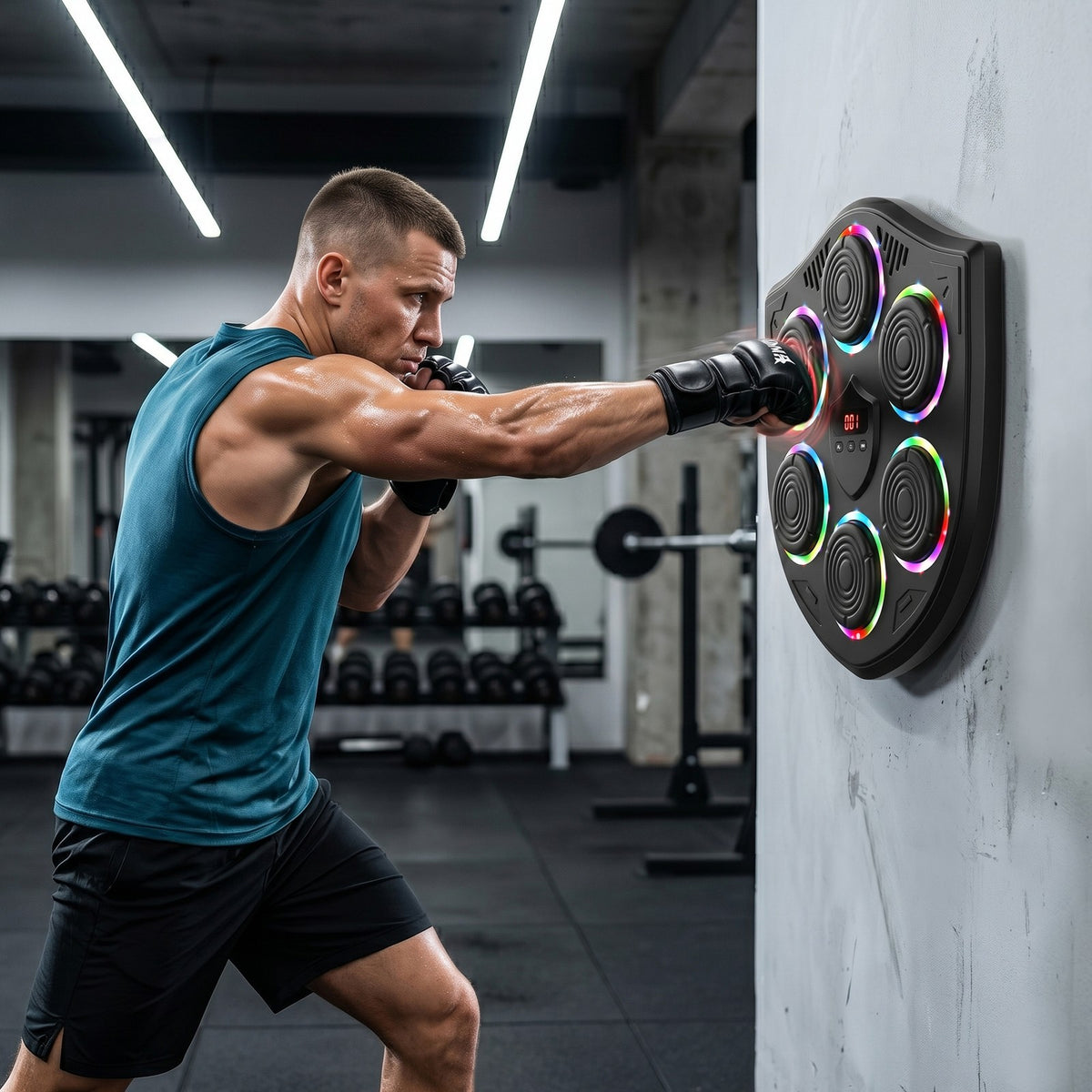 Smart Music Boxing Machine for Adults and Kids with Bluetooth & LED Display
