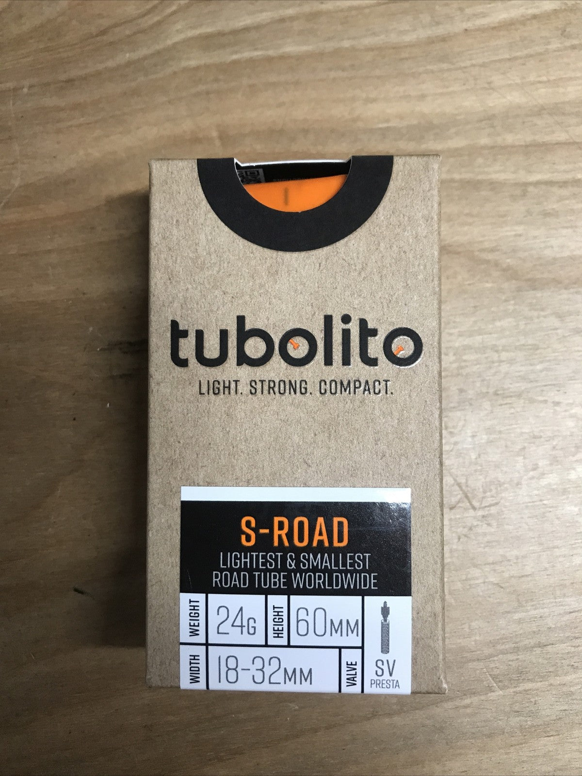 Tubolito Road Bicycle Tube 700x18-32mm Presta Valve - Orange