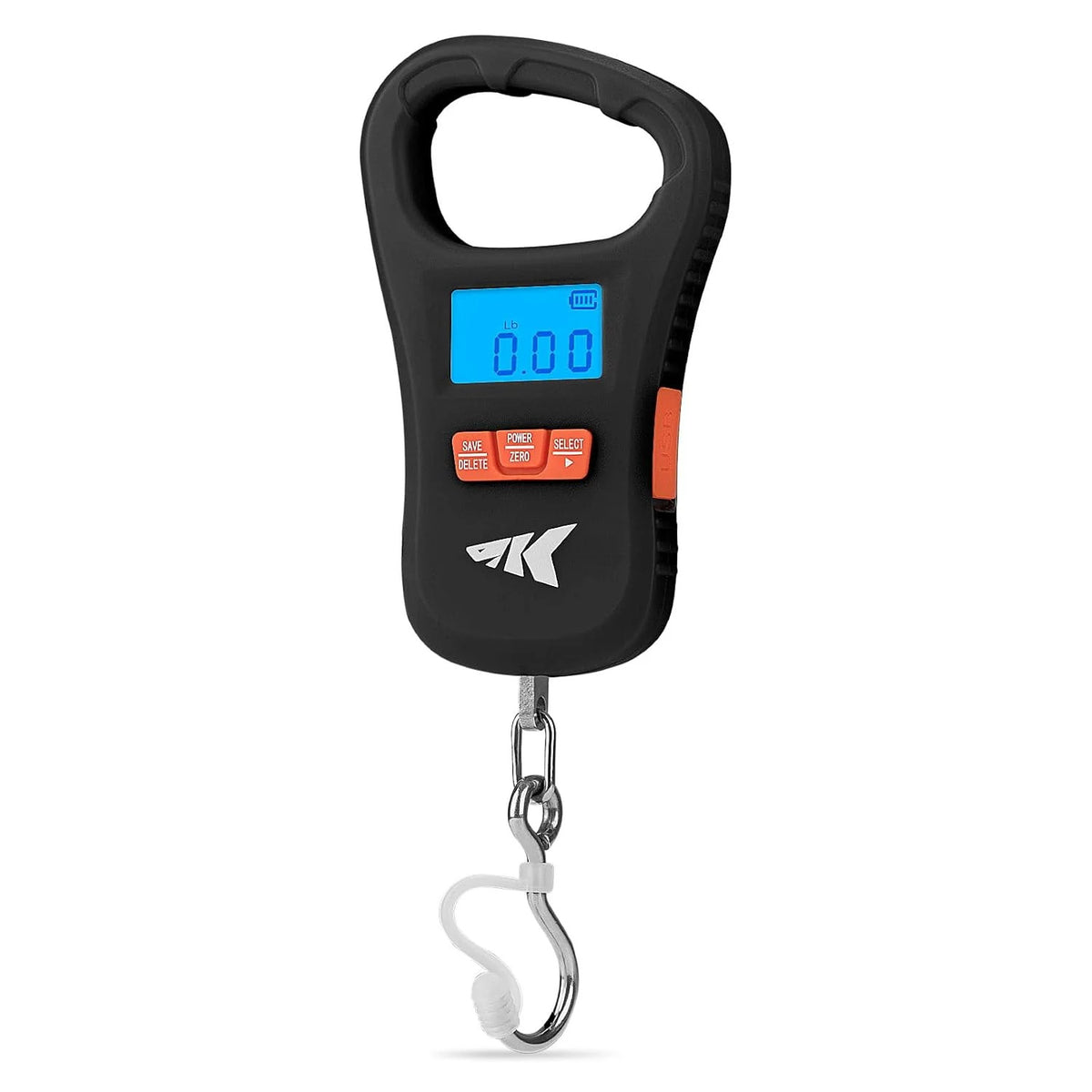 Digital Fish Scale 65lb Capacity USB Rechargeable Lightweight Portable