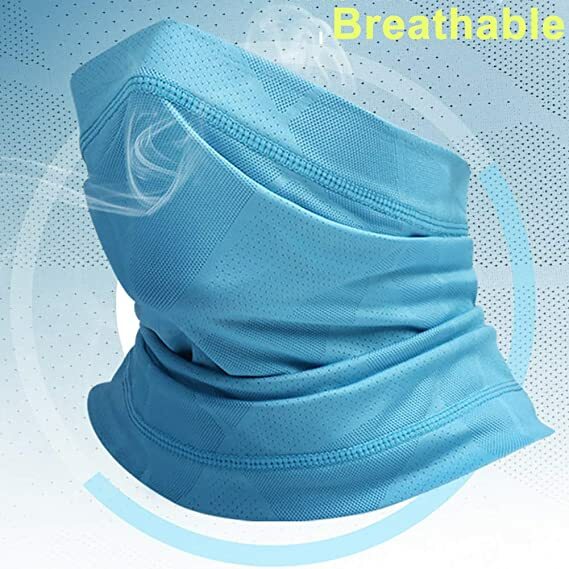 Breathable Summer Neck Gaiter Face Mask for Men Women Outdoor Sports