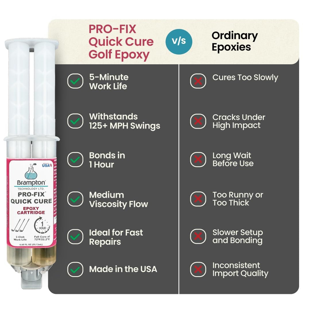 Golf Club Repair Epoxy Kit - Fast Cure, Durable, 4 Ounce