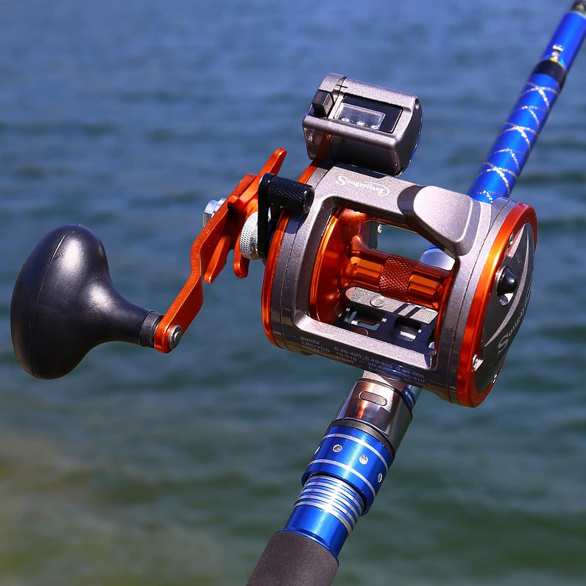 Line Counter Trolling Reel for Freshwater & Saltwater Fishing