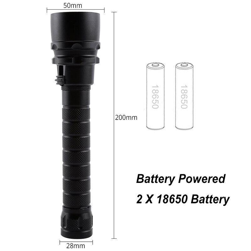 300000LM LED Diving Flashlight Waterproof Torch for Scuba Diving