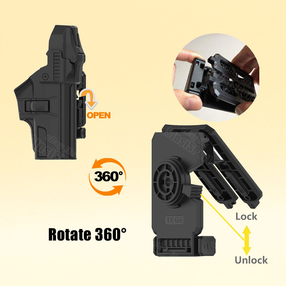 Duty Holster for Sig Sauer SP2022 9mm .40 S&W Level 3 Police Holster