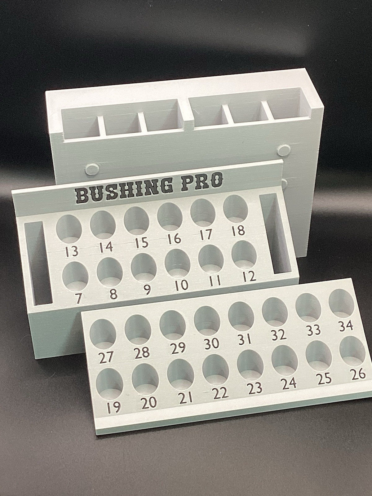 Shotshell Bushing and Charge Bar Organizer for MEC Reloaders - Made in USA