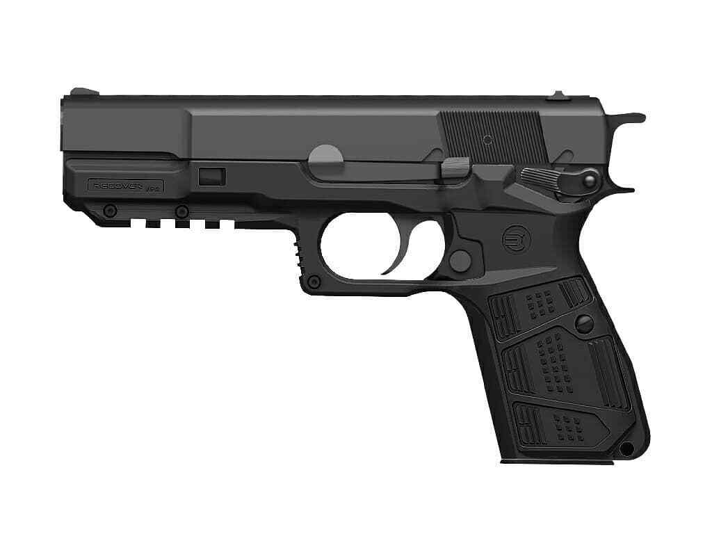 Recover Tactical HPC Grip and Rail System for Browning FN Hi Power - Lightweight, Easy Install, MIL-STD Rail
