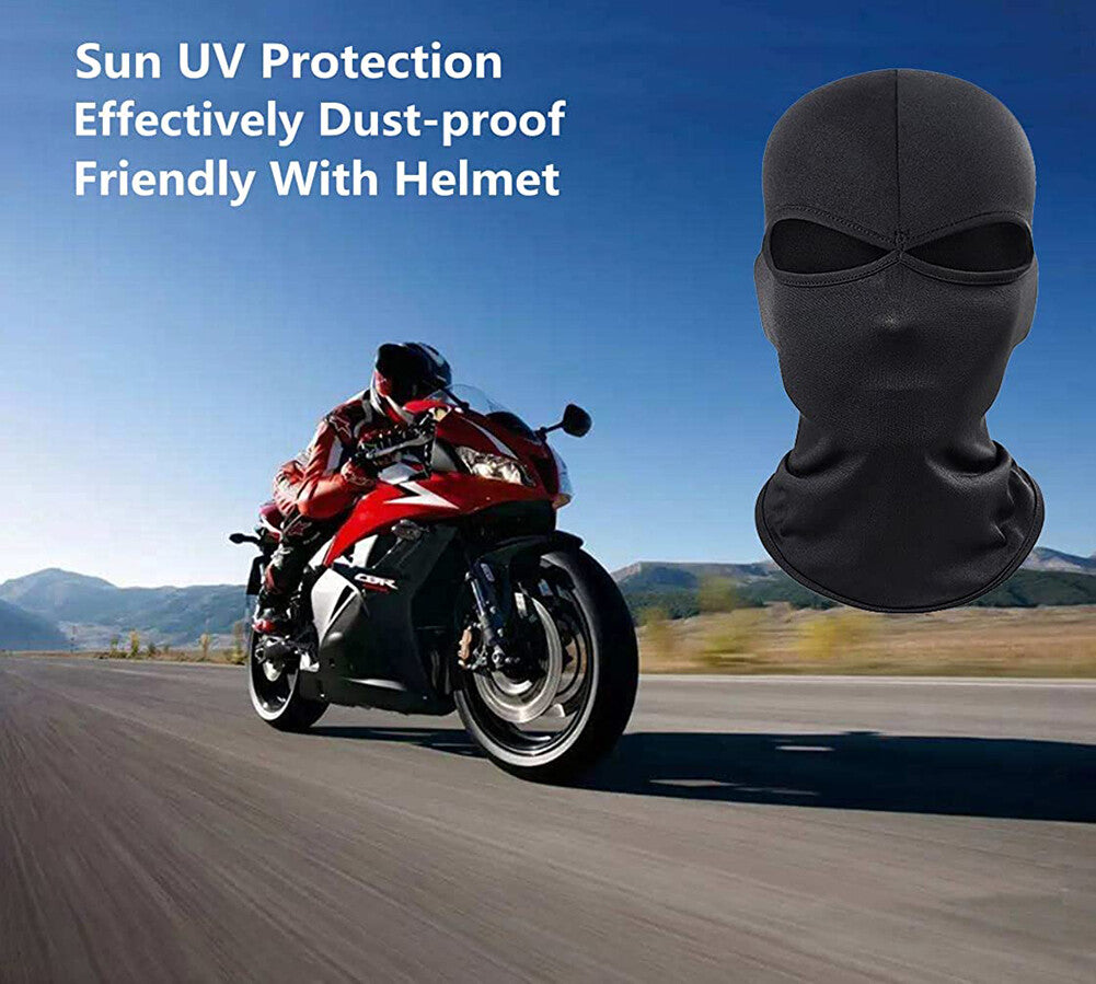 Unisex Full Face Mask with 2 Holes UV Sun Protection Ski Mask for Men Women