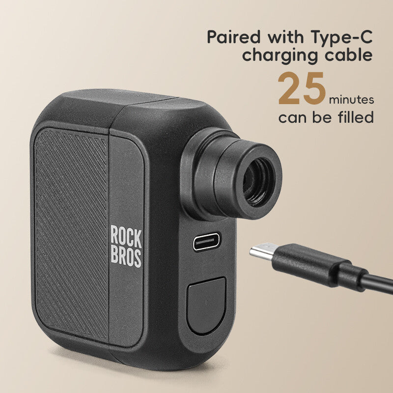 Mini Electric Bike Pump Portable Air Inflator 100 PSI for Tires