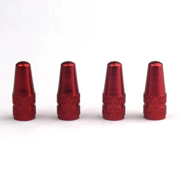 Aluminum Bicycle Valve Caps 4pcs - MTB Road Bike Dust Covers Cycling Accessories