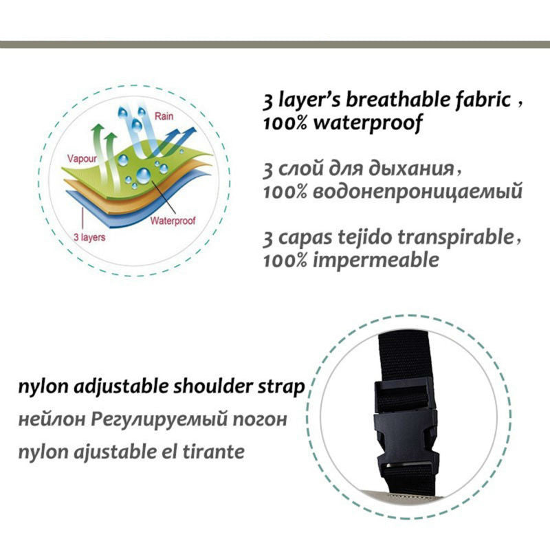 Breathable Waterproof Fly Fishing Waders Pants - Adjustable, Reinforced Knees