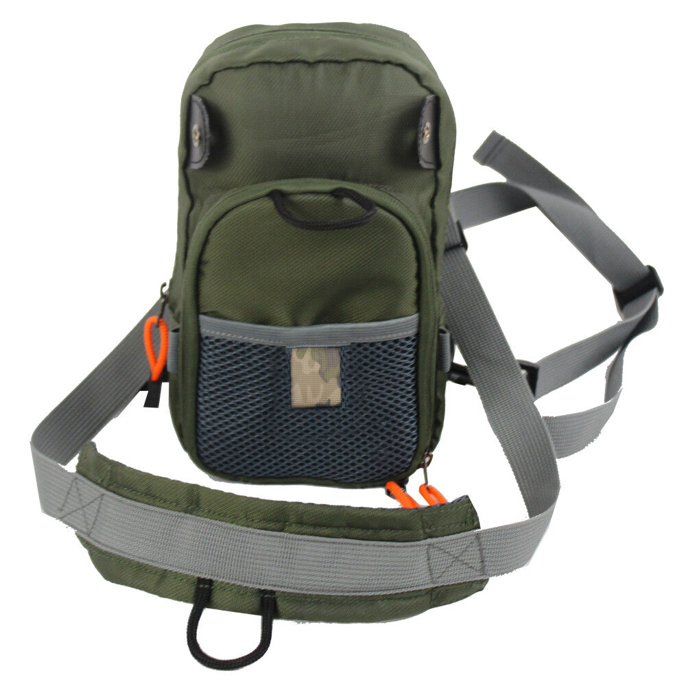 Fly Fishing Chest Bag Lightweight Waist Pack Tackle Organizer Black