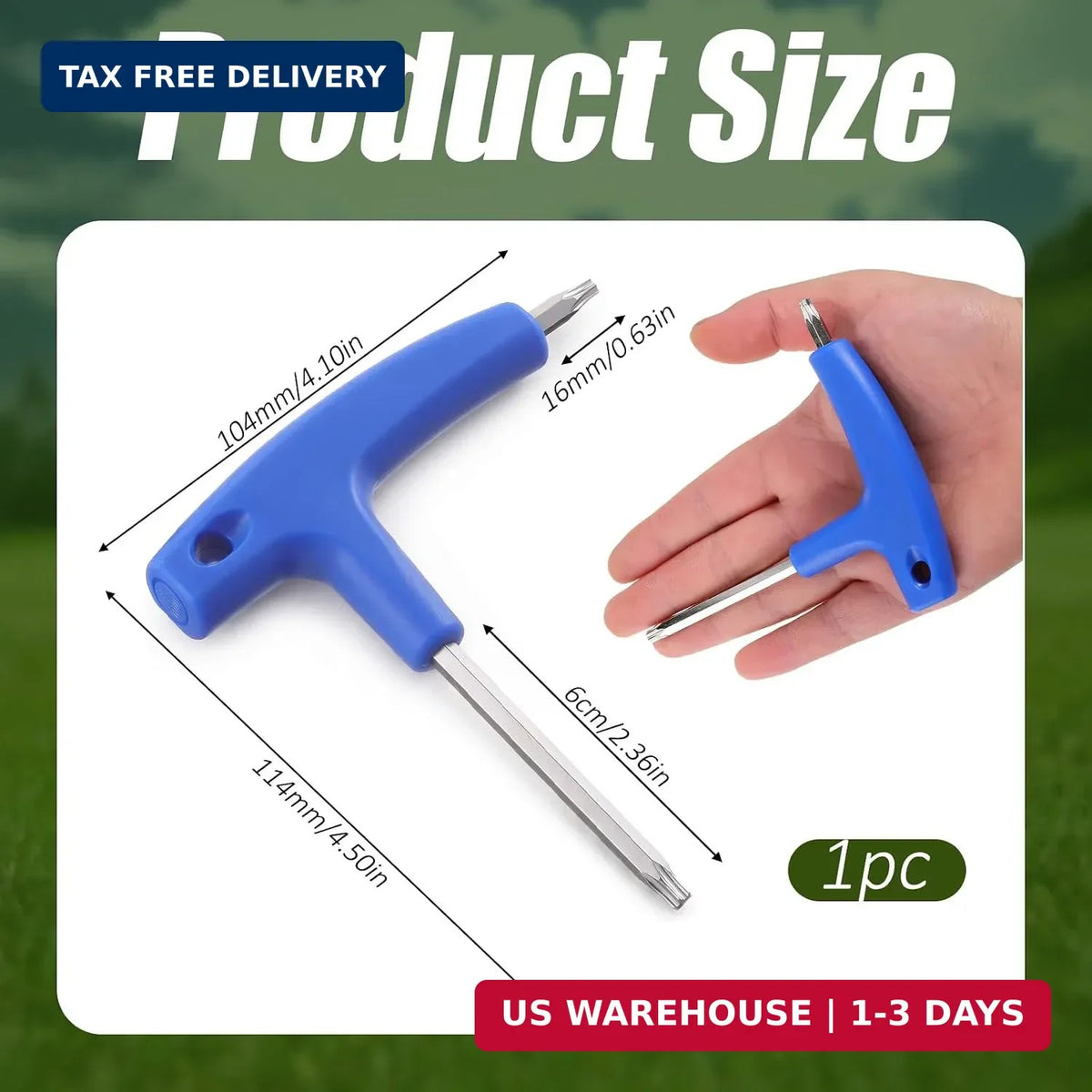 Golf Driver Torque Wrench 2-in-1 T20 T25 Club Adjustment Tool