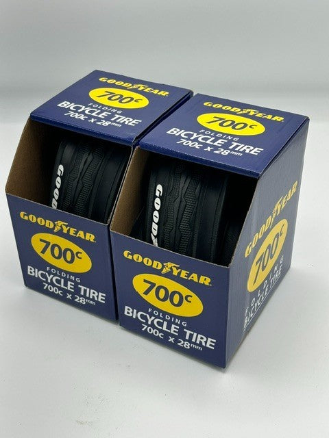 Goodyear 700x28c Hybrid Gravel Bike Folding Tire Pair - Durable, Versatile