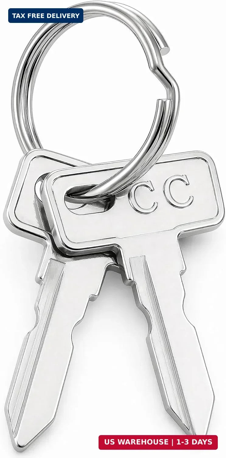 Golf Cart Ignition Keys Set with Keychain - Compatible with Club Car DS & Precedent