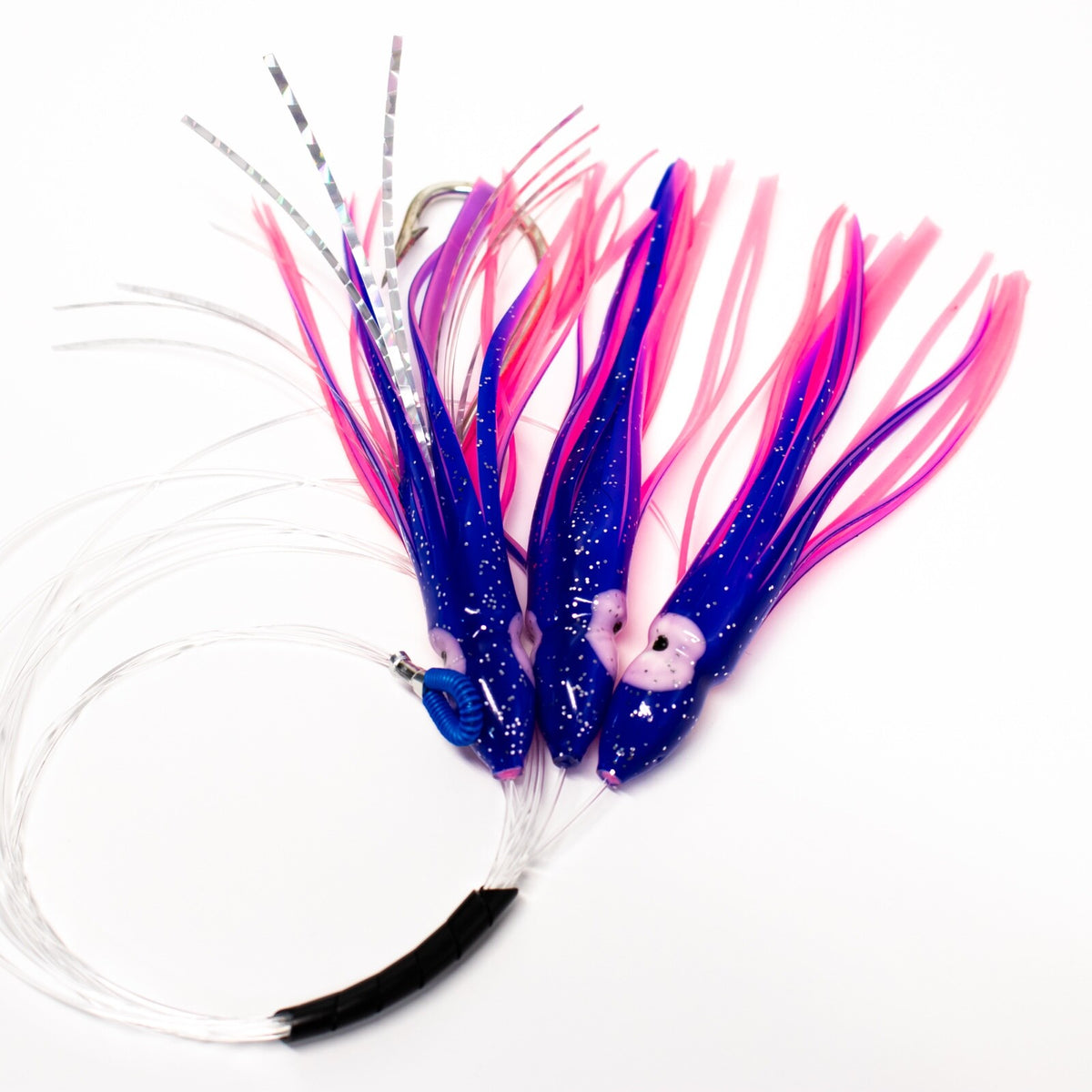 Saltwater Fishing Lure - Triple Squid Chain for Mahi Tuna & Pelagic Fish