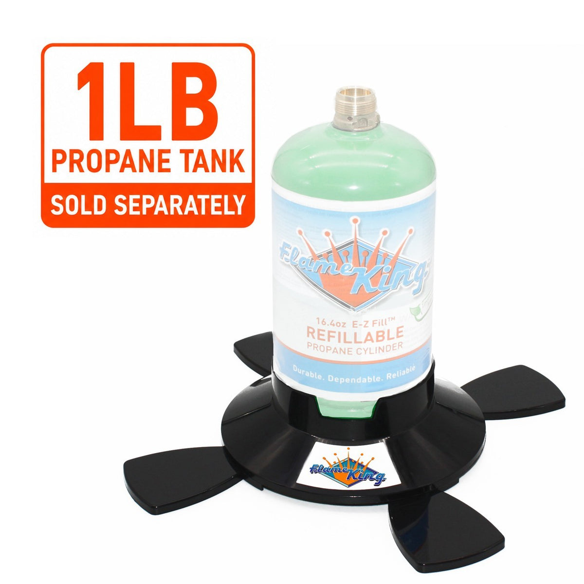 Propane Cylinder Base for 1lb and 16.4oz Bottles - Stabilizer Stand