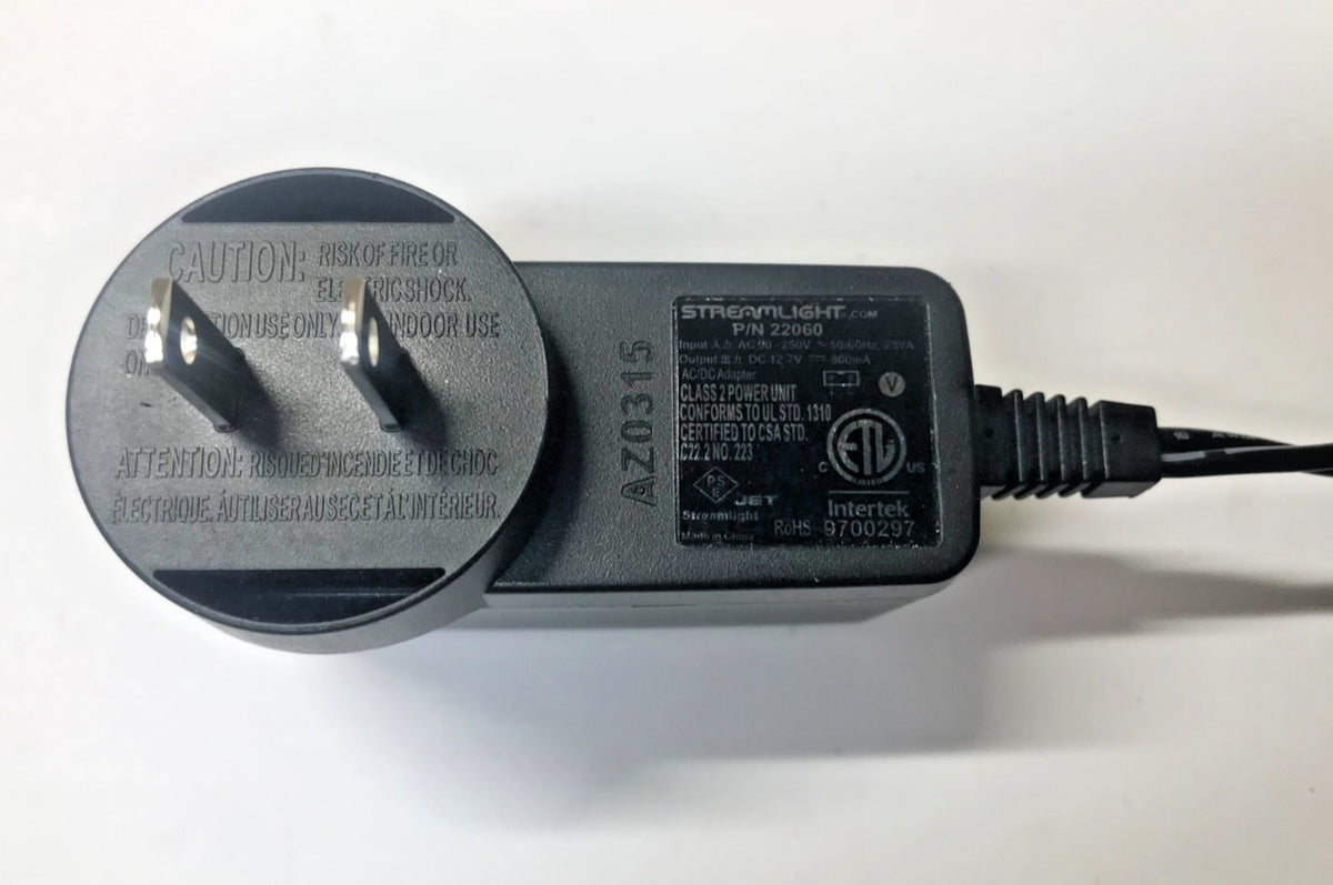 Streamlight Power Adapter 12.7V DC 800mA with Vehicle Charger - Genuine OEM