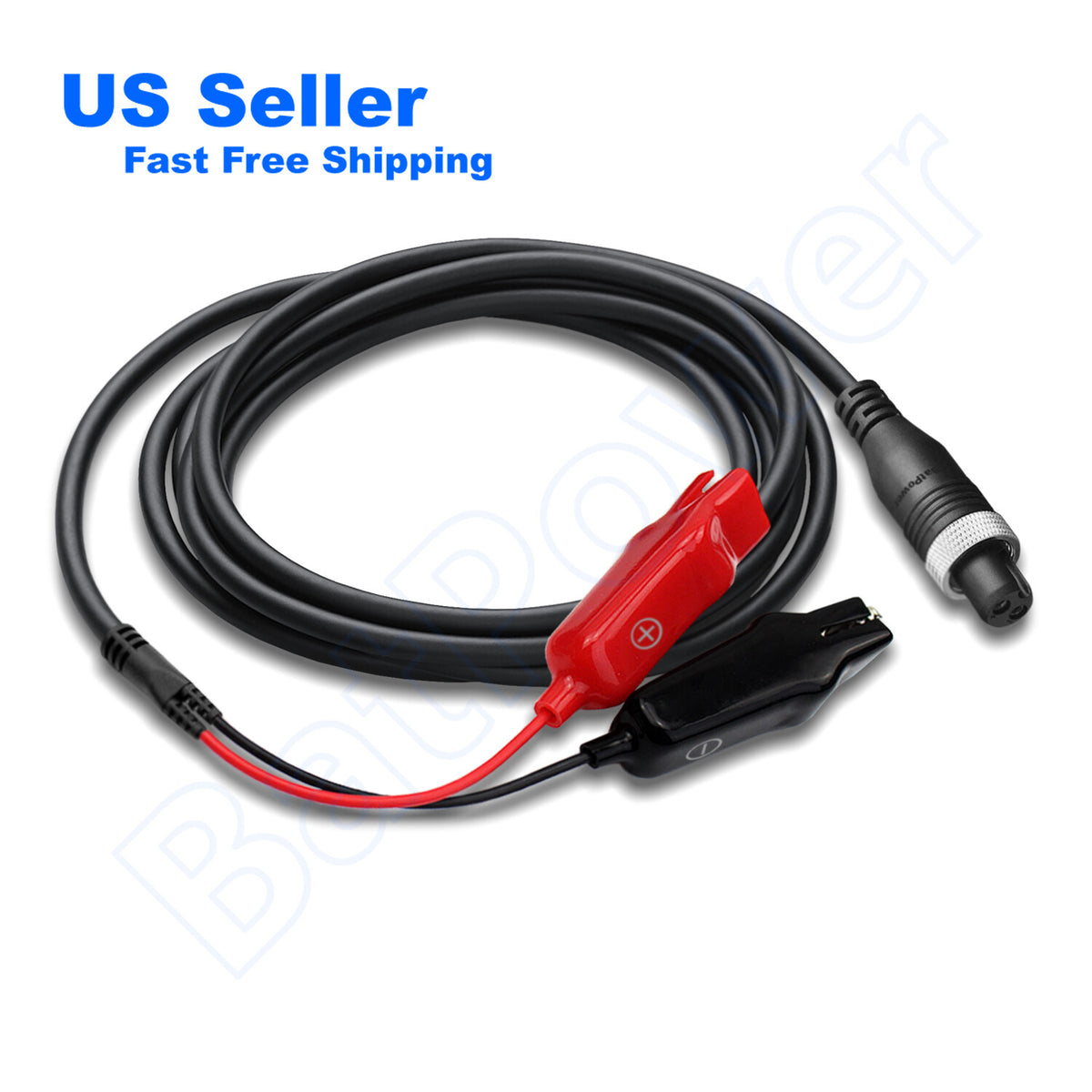 Electric Reel Power Cable for Shimano & Daiwa Fishing Reels, 6.6-18FT