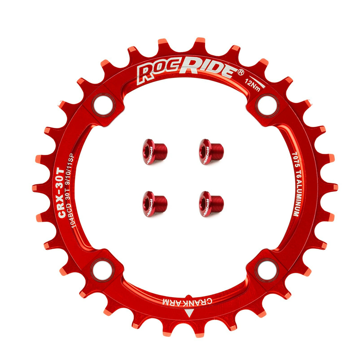 Bicycle Narrow Wide Chainring 104 BCD for 9/10/11 Speed - 30T or 32T Options