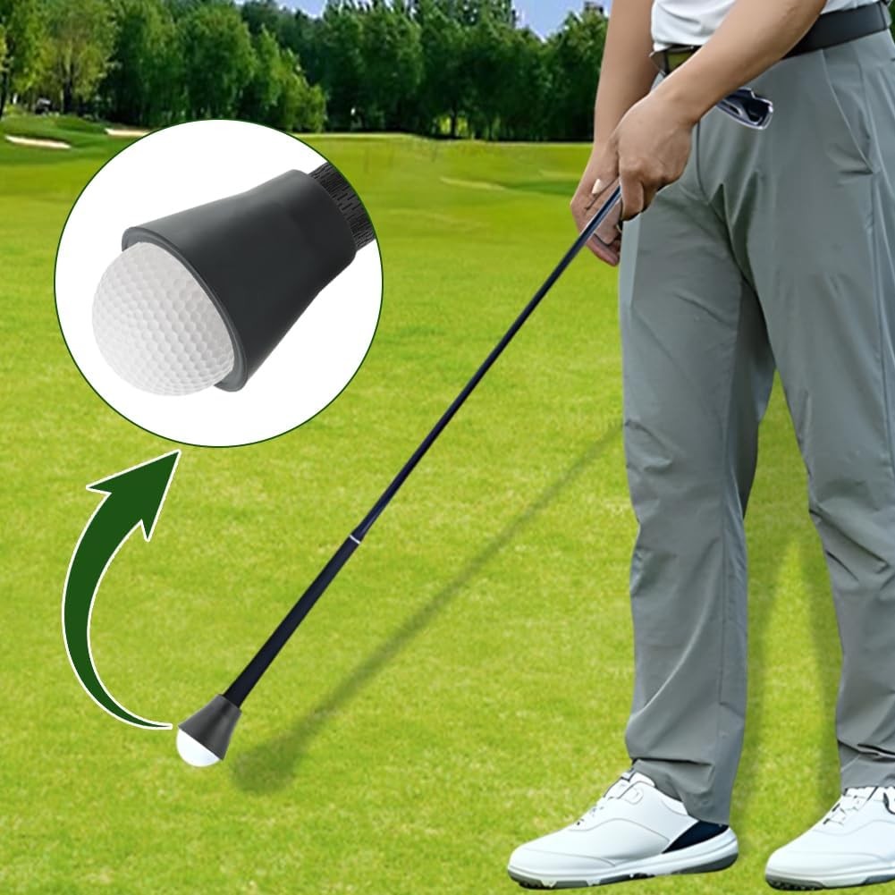 Portable Golf Ball Retriever Set - 5 Pcs Putter Ball Pickups for Golfers