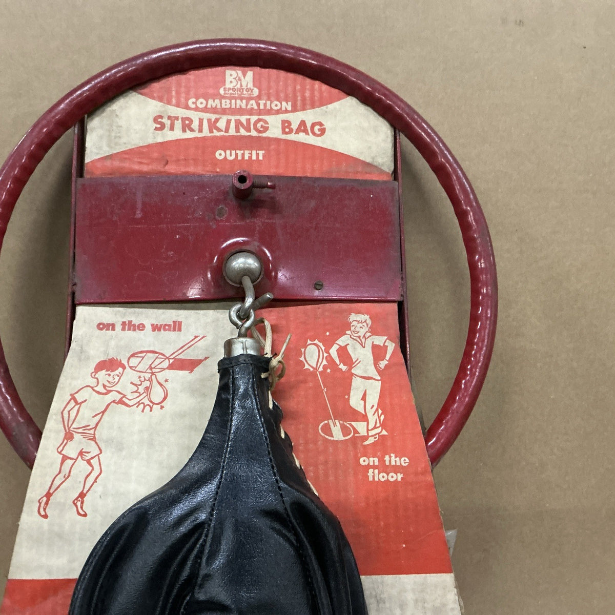 Child's Boxing Bag Vintage Punching Bag for Kids Training - Heavy Strike Bag