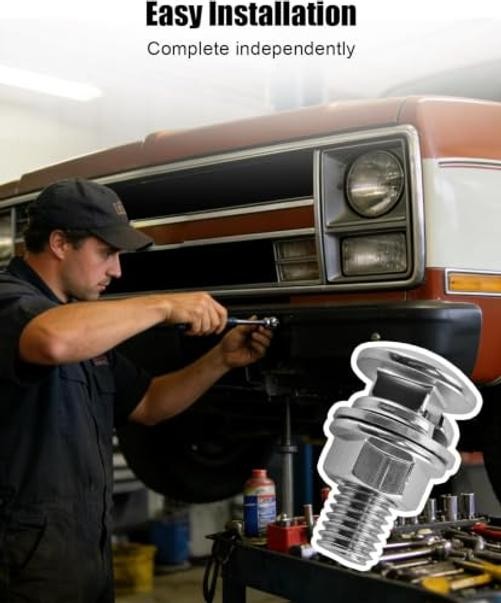 32PCS Bumper Bolt Set for Chevy C10 Pickup - Front & Rear Stainless Steel Fasteners