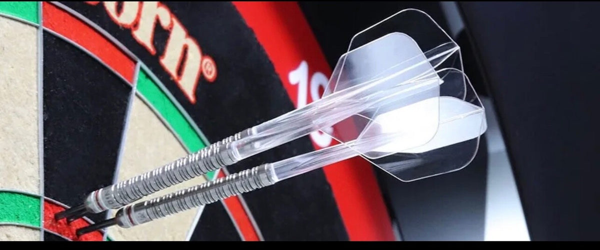 Condor Axe Metallic Silver Pearl Flight Long 33.5mm - Standard Shape