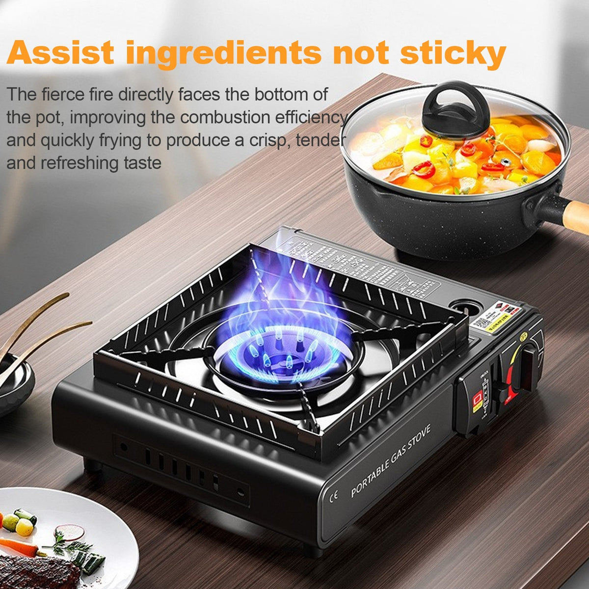 Portable Camping Stove with Carrying Case for Hiking and Emergencies