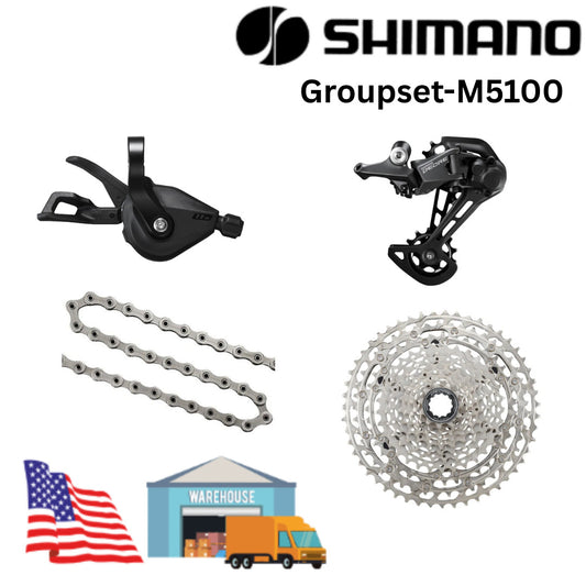 Shimano Deore M5100 11-Speed Bike Groupset Shifter Rear Derailleur Chain Cassette