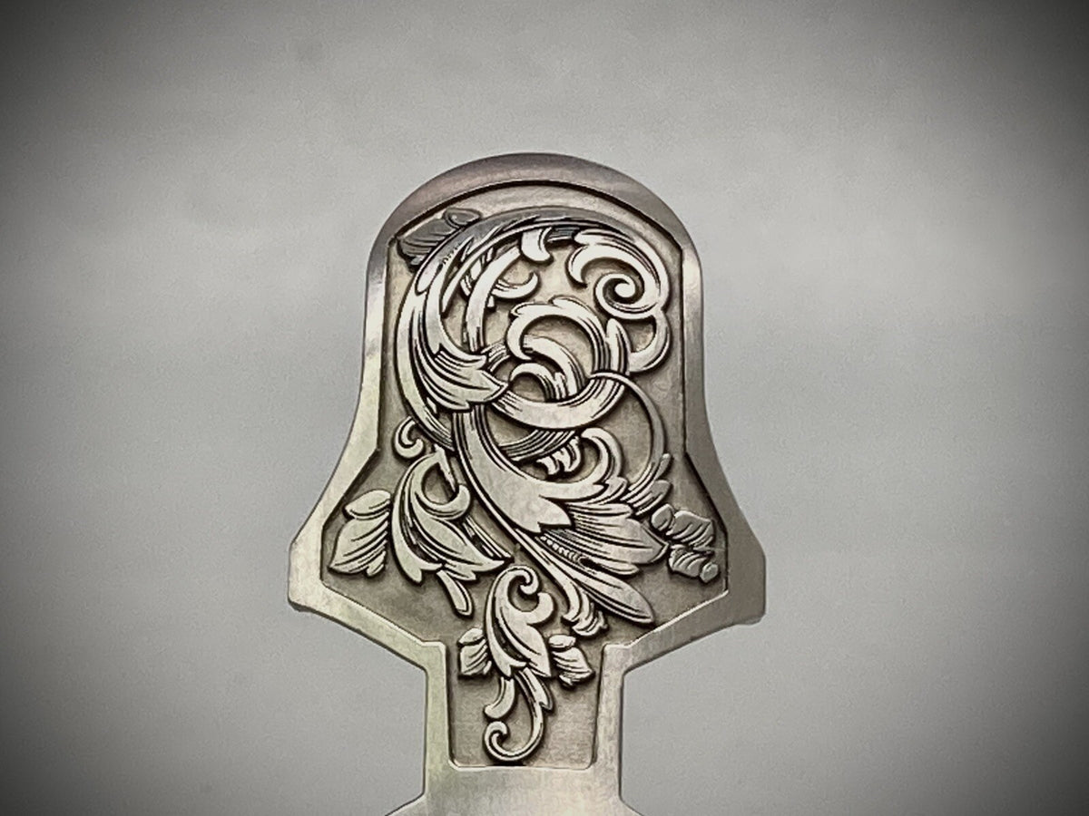 1911 2011 Stainless Steel Extended Beavertail Grip Safety - Engraved