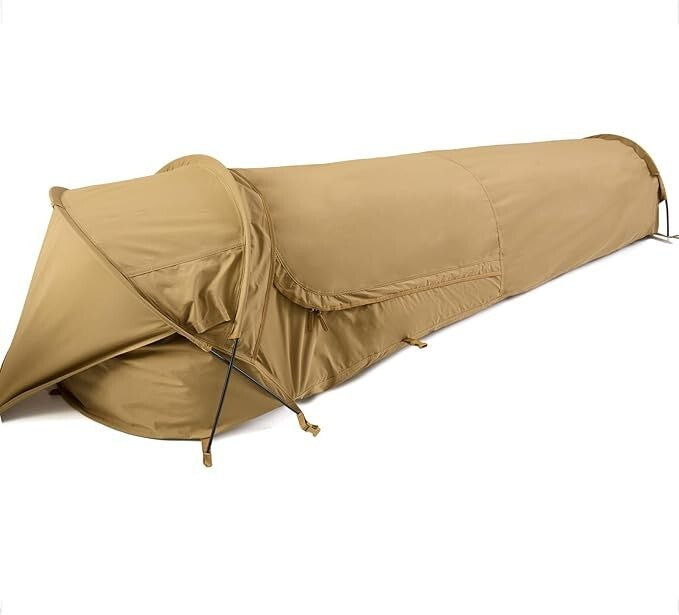 Waterproof Tactical Bivy Tent with TPU Stargazing Window - Compact, Lightweight Shelter