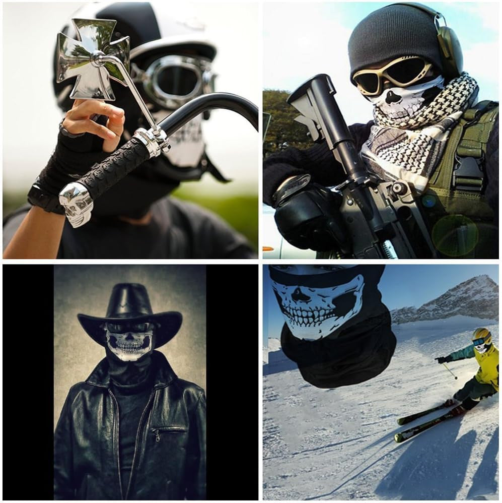 Black Mesh Balaclava Skull Full Face Mask for Outdoor Activities